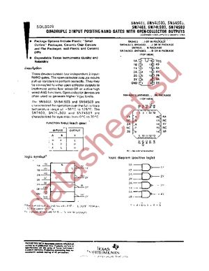 SN74LS03NSRG4 datasheet  